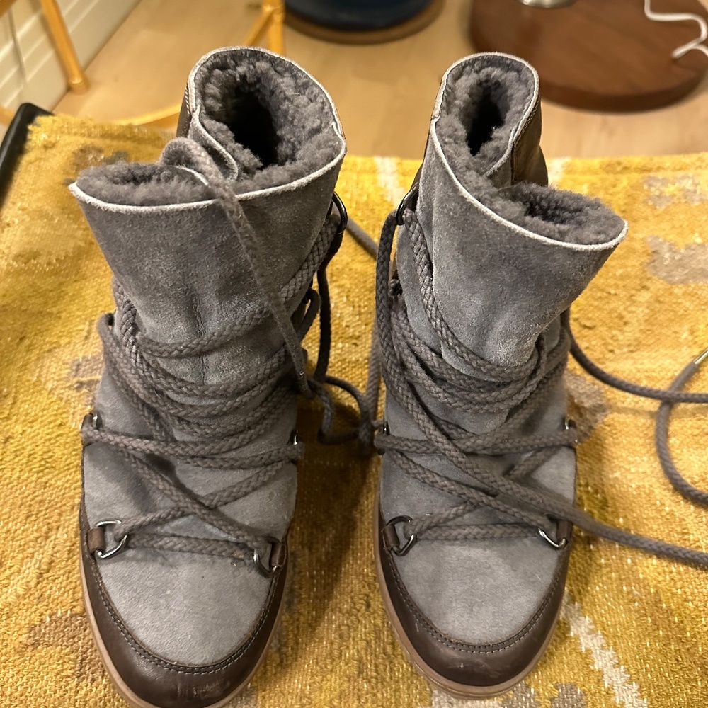 Isabel Marant Lace Up Brown Boots - Picture 2 of 3